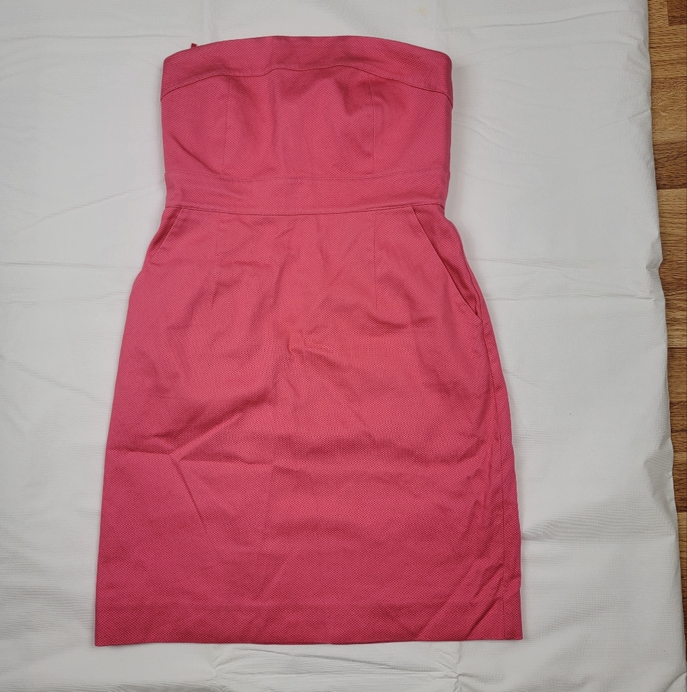 NYC New York & Company Pink Strapless Cocktail Sheath Dress Size 2